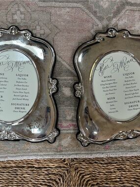 Vintage Pair of Silver Picture Frame